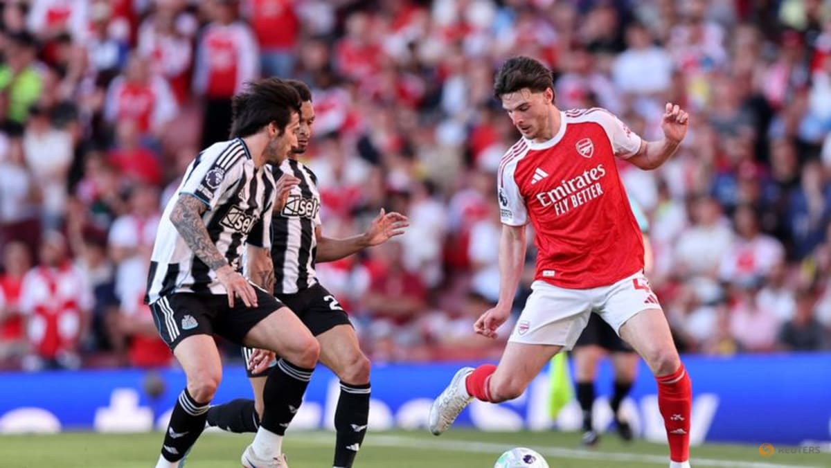 One down four to go, says Rice, as Arsenal reignite title charge