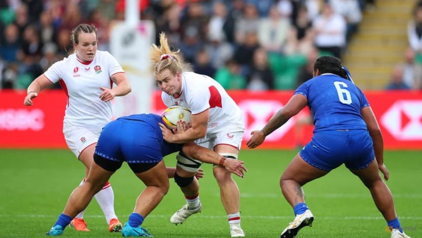 England women rack up record score with 90-3 win over Samoa England women rack up record score with 90-3 win over Samoa