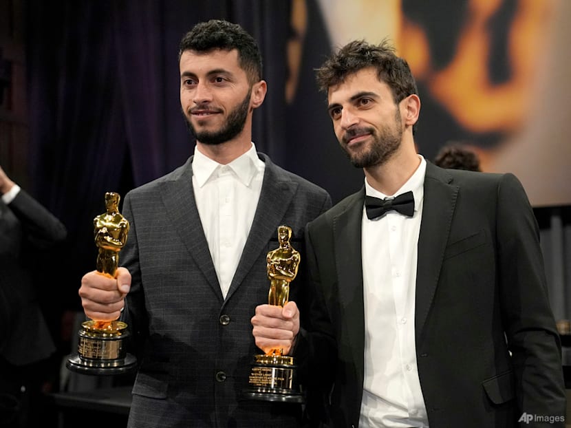 Oscar-winning Palestinian director Basel Adra says his home in West Bank raided by Israeli soldiers