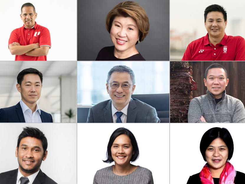 The nine newly chosen Nominated Members of Parliament are (top row, from left) Mr Abdul Samad Abdul Wahab, Ms Janet Ang Guat Har, Mr Mark Chay Jung Jun, (middle row, from left) Mr Cheng Hsing Yao, Professor Hoon Hian Teck, Professor Koh Lian Pin, (bottom row, from left) Mr Joshua Thomas Raj, Dr Shahira Abdullah and Dr Tan Yia Swam.
