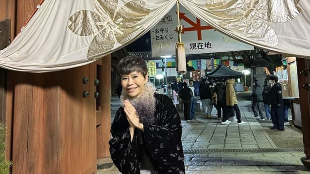 出走1个月　詹雅雯日本2℃气温下许愿