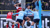 Late Beney strike gives Man City 3-2 WSL win over Arsenal