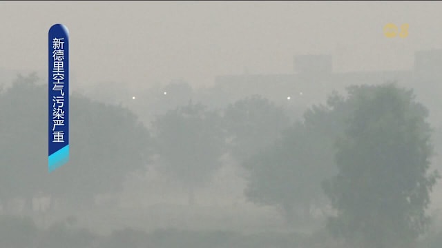 印度新德里空气污染严重 未来几天空气质量或进一步恶化