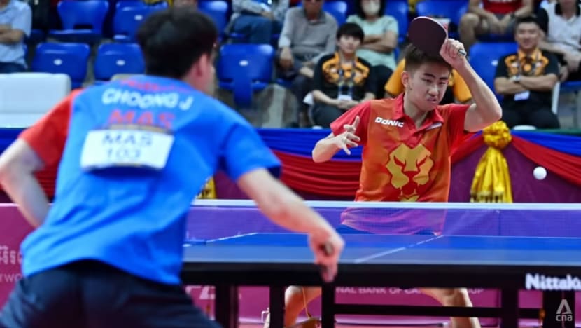 Sukan SEA 2023: Pasukan tenis meja lelaki SG benam M'sia 3-0 untuk raih pingat emas 