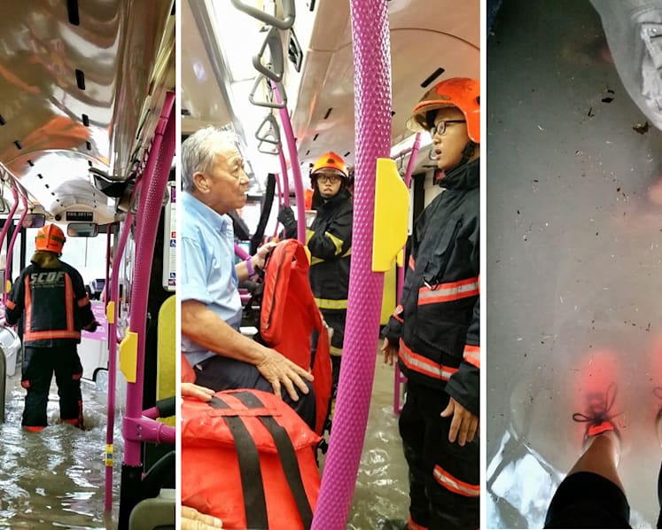 Flash floods trap 11 in Jurong West