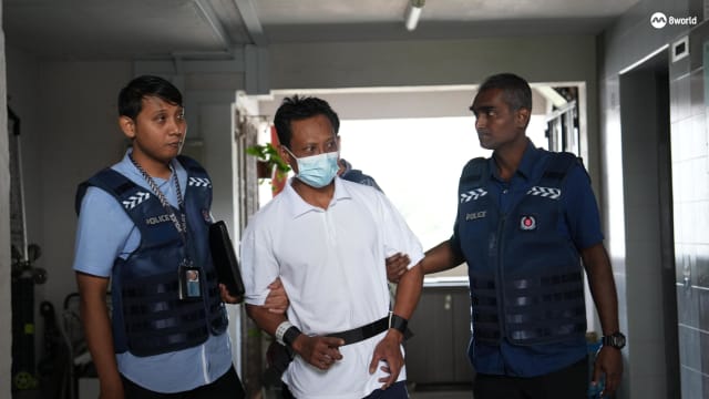 涉大耳窿骚扰被捕 本地男子被押回现场助查