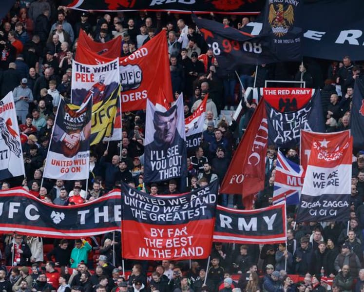 'Proudly colonised by immigrants': Man Utd fans turn tables on Ratcliffe with banner