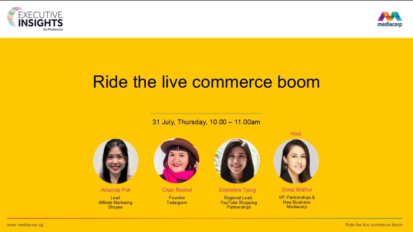 Ride the live commerce boom Ride the live commerce boom