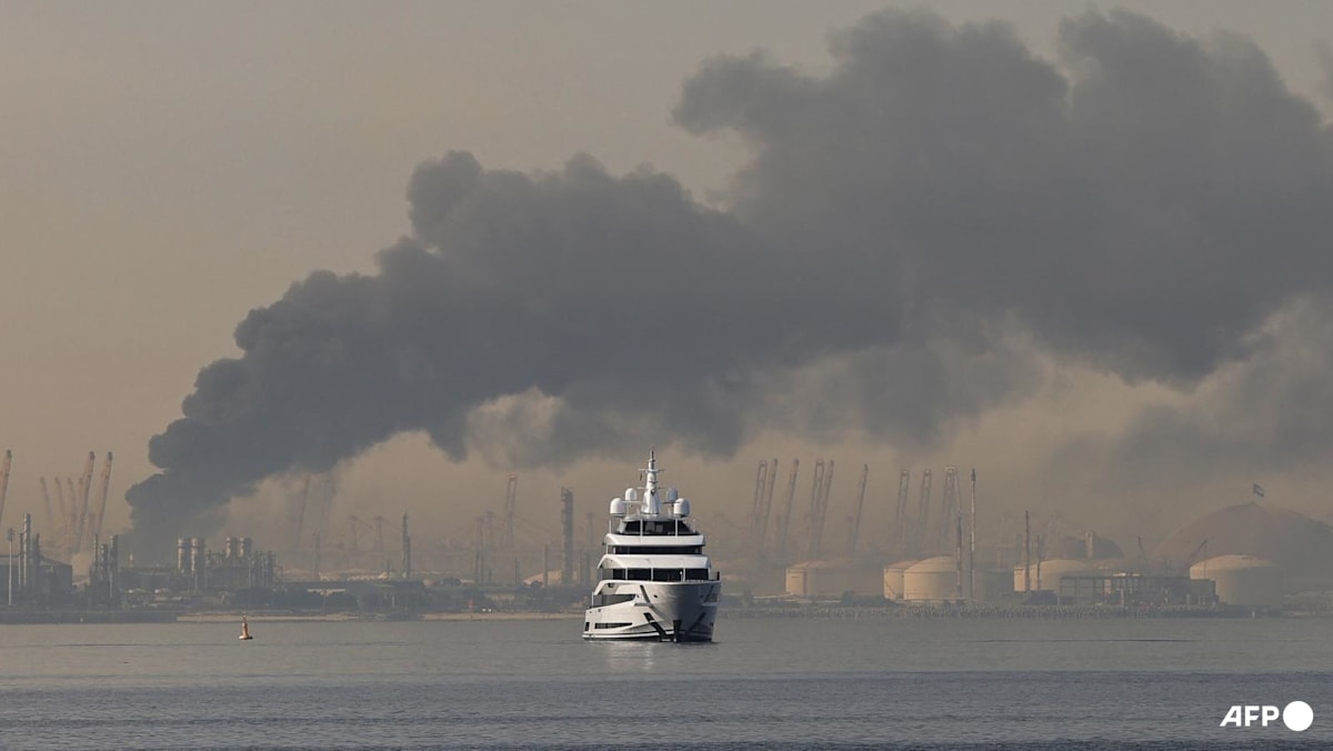 Iran sets giant oil tanker ablaze off Dubai after Trump warnings