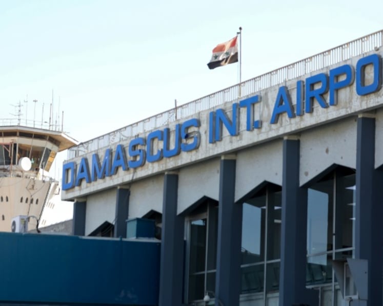 Syria says an Israeli airstrike hit the Damascus airport and put it out of service