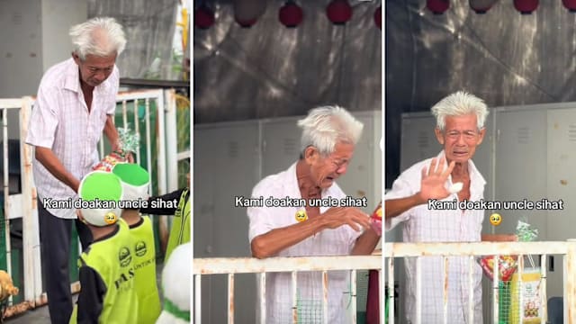 回教幼儿园学生上门拜年 马国老翁感动落泪