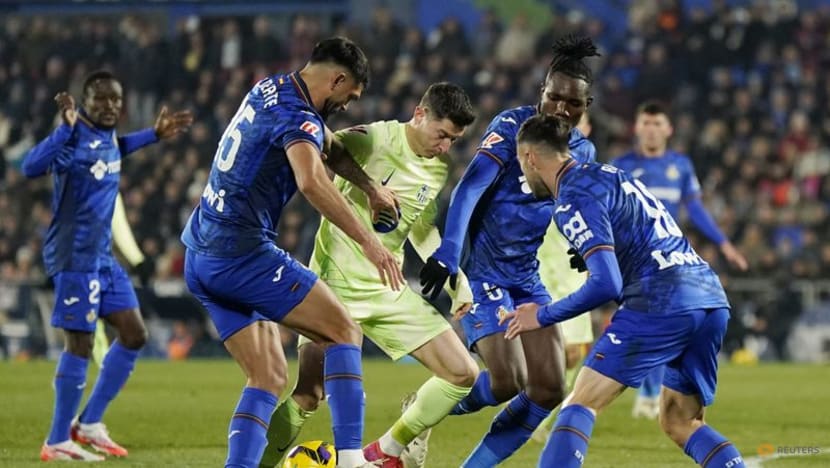 Lacklustre Barcelona held to 1-1 draw by Getafe