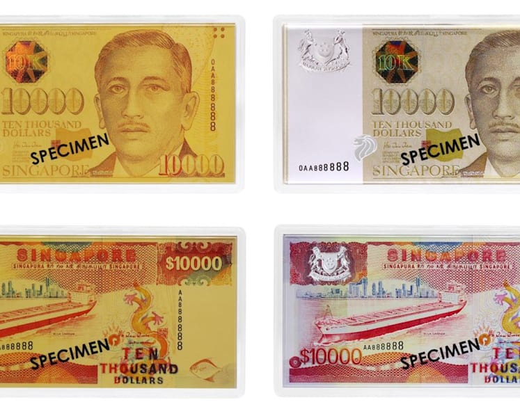 New S$10,000 gold and silver banknote replicas launched