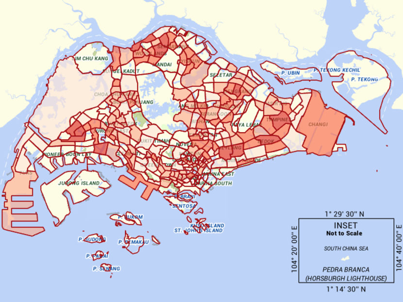 MOH had announced on Sep 24 that it would publish a map on its website of areas recently frequented by a larger number of COVID-19 cases. MOH had announced on Sep 24 that it would publish a map on its website of areas recently frequented by a larger number of COVID-19 cases.