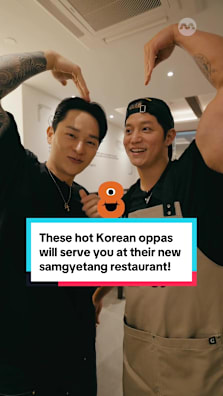 Let hot Korean oppas Jackson and Brandon serve you at Bomul Samgyetang, the new Korean restaurant they opened together! The two friends, who met while serving military service in Korea, serve comforting Korean ginseng chicken soup with 10 variations! #8dayseatrestaurant #samgyetang #koreanfood #tiktoksg