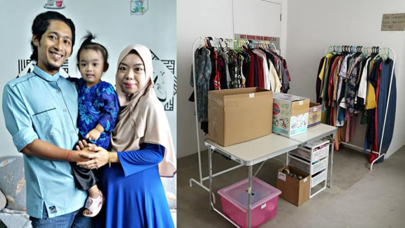 Pasangan ini jadikan koridor rumah sebagai tempat orang susah angkut barang percuma