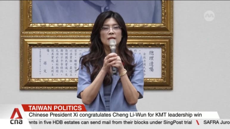 Taiwan politics: Chinese President Xi congratulates Cheng Li-wun over KMT leadership win 