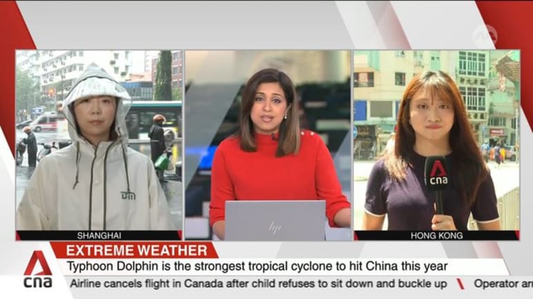 Typhoon Dolphin leaves a trail of extreme weather in its wake  