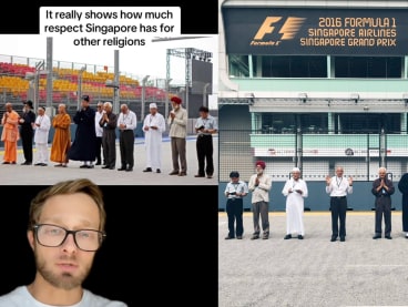 The Marina Bay Street Circuit is blessed by 10 religious leaders every F1 Grand Prix season