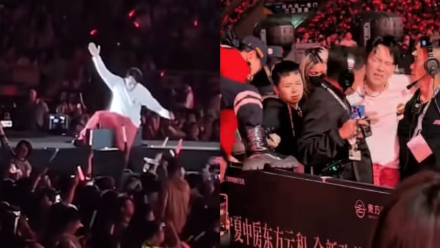 开唱意外摔落舞台，杨宗纬宣布全面停工！