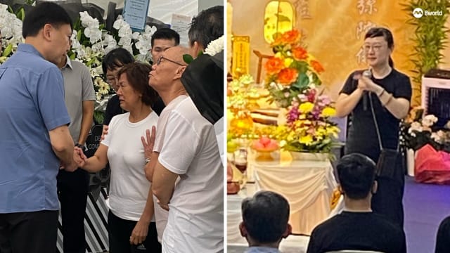 稳交多年女友亮相灵堂 陪郑学勤父母面对丧子痛