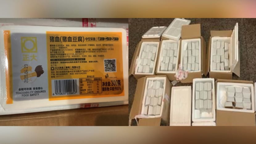 Woman fined S$8,000 for possessing, selling illegally imported pig blood curd