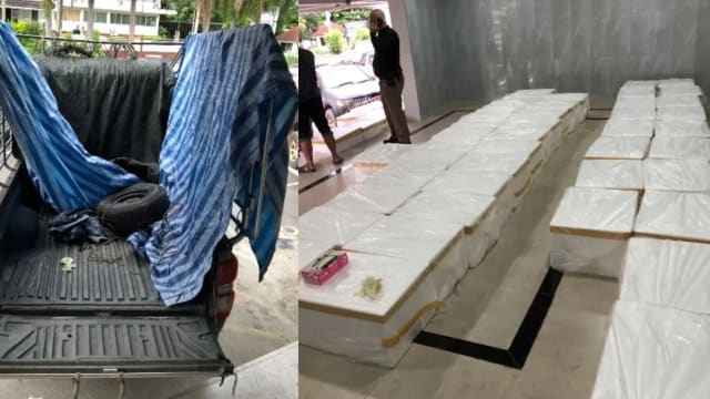 水果箱内藏百万颗兴奋药 司机察觉不对直接开进警局