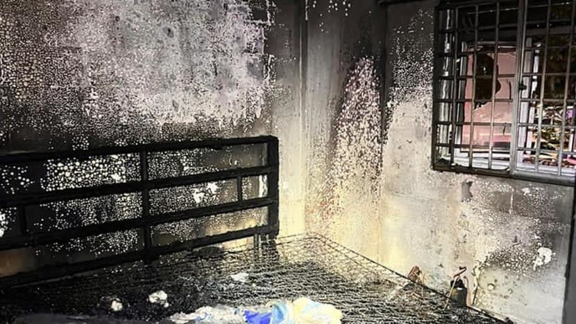 Kebakaran meletus di flat Marsiling; 2 kanak-kanak kecil diselamatkan