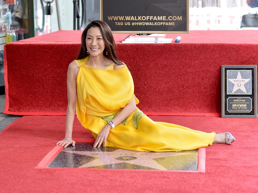 Actress Michelle Yeoh gets Hollywood Walk Of Fame star, as Jon M Chu, Sandra Oh and more turn up in support
