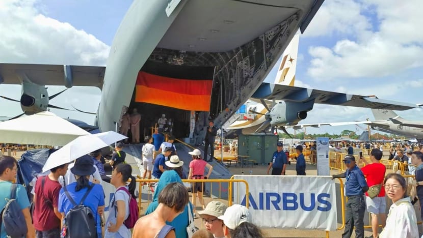 Airbus apologises after Chinese visitors allegedly barred from military plane at Singapore Airshow Airbus apologises after Chinese visitors allegedly barred from military plane at Singapore Airshow