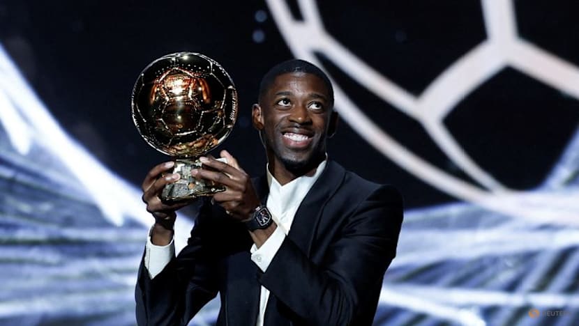 Eye on the prize: Dembele rejoices in Ballon d’Or glory