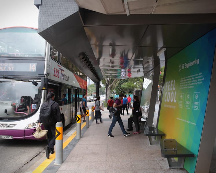 New ‘smart’ bus stop promises a cooler wait