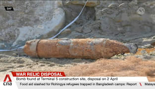 WWII bomb found at Changi Airport Terminal 5 construction site to be detonated on-site 