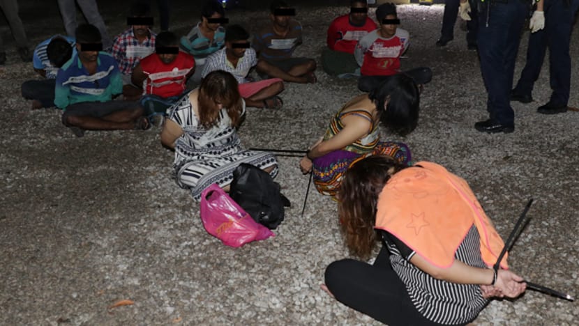 13 arrested for prostitution-related activities at Kaki Bukit forested area