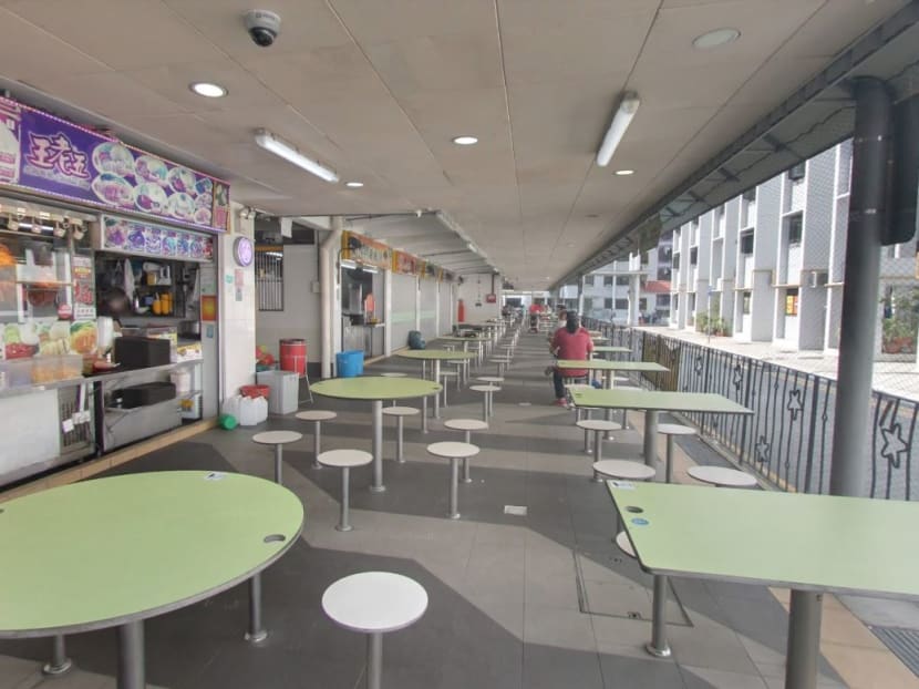 The hawker centre at Block 4A Jalan Batu where a person or persons who were infectious with Covid-19 had visited.