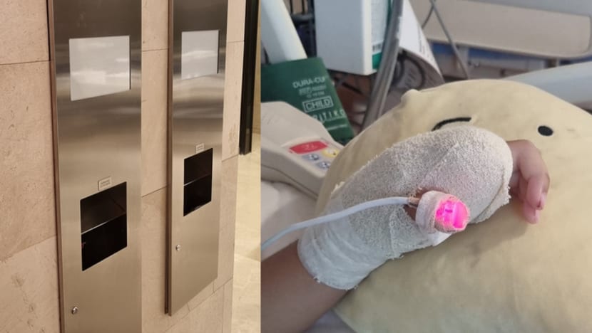 Girl, 5, loses half of index finger when using hand dryer in toilet at Ion Orchard mall 