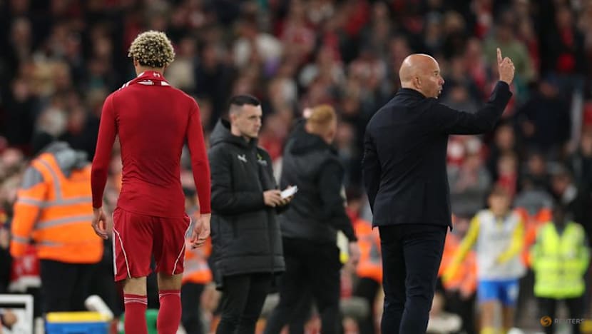 Liverpool boss Slot blasts 'stupid' Ekitike for red card after scoring
