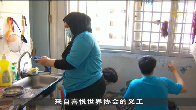义工团体喜悦世界协会 为全岛600个组屋单位刷上新漆