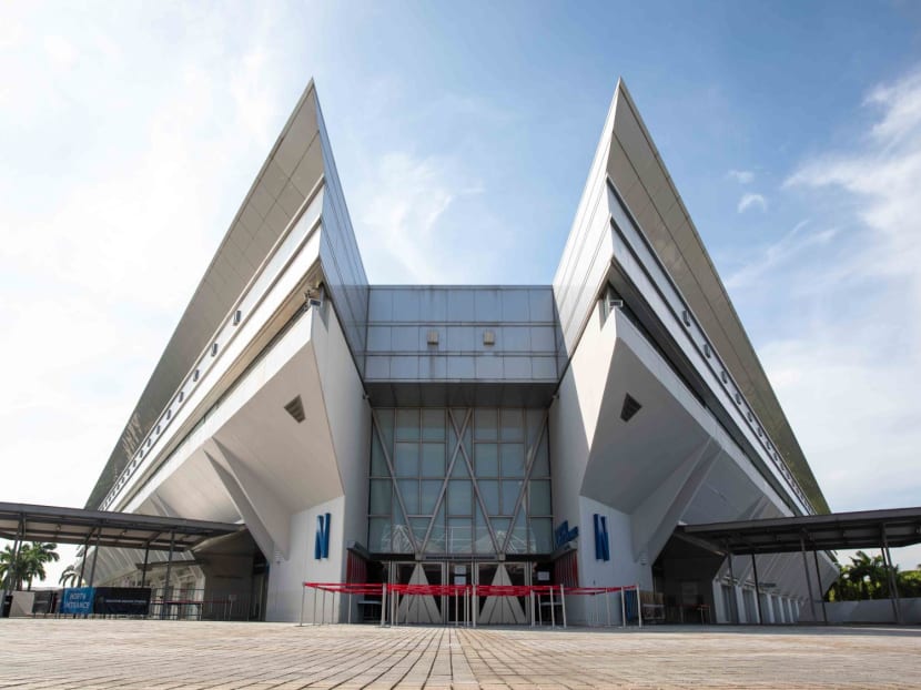 A view of the Singapore Indoor Stadium on March 6, 2024. A view of the Singapore Indoor Stadium on March 6, 2024.