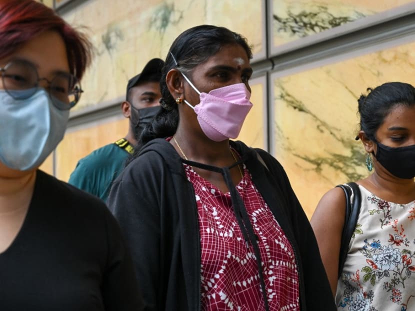 Mdm Panchalai Supermaniam, mother of the Malaysian national Nagaenthran K. Dharmalingam sentenced to death for trafficking heroin into Singapore, arrives at the Supreme Court for the final appeal in Singapore on April 26, 2022. Mdm Panchalai Supermaniam, mother of the Malaysian national Nagaenthran K. Dharmalingam sentenced to death for trafficking heroin into Singapore, arrives at the Supreme Court for the final appeal in Singapore on April 26, 2022.