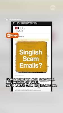 Scammers are getting smarter? At Singlish at least. #8dayssg #8daysgtrending #funny #singlish #fypsg 