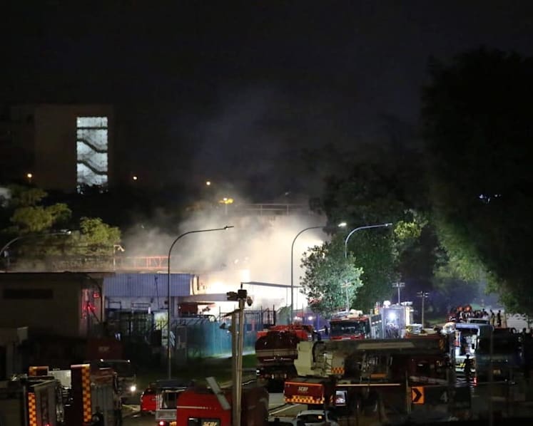 One dead, two hospitalised after inferno in Jurong industrial area