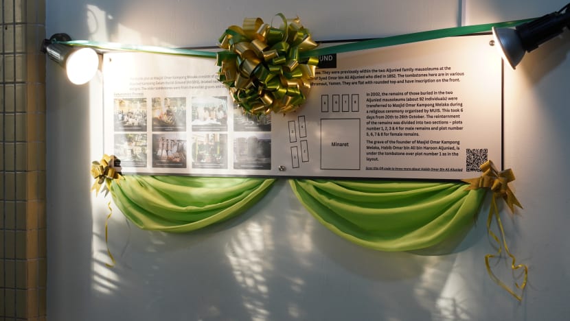 Masjid Omar Kampong Melaka lancarkan Papan Maklumat Maqam Keluarga Aljunied