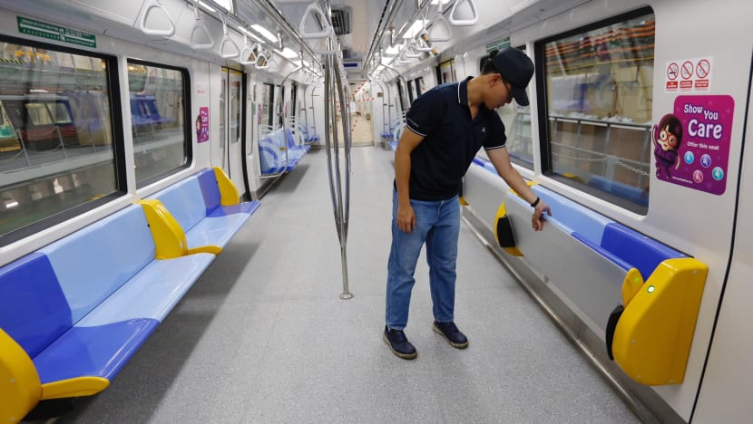 New MRT trains to sport ‘tip-up’ seats for more standing room