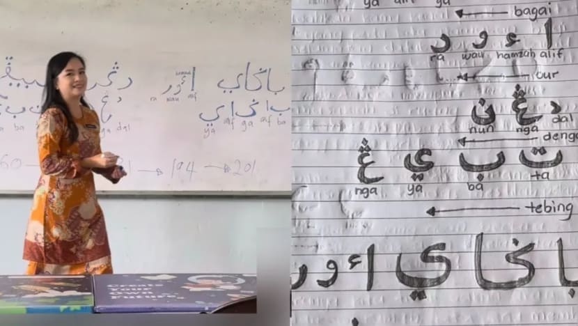 Ajar tulisan jawi, guru bukan Muslim ini raih pujian warganet Ajar tulisan jawi, guru bukan Muslim ini raih pujian warganet
