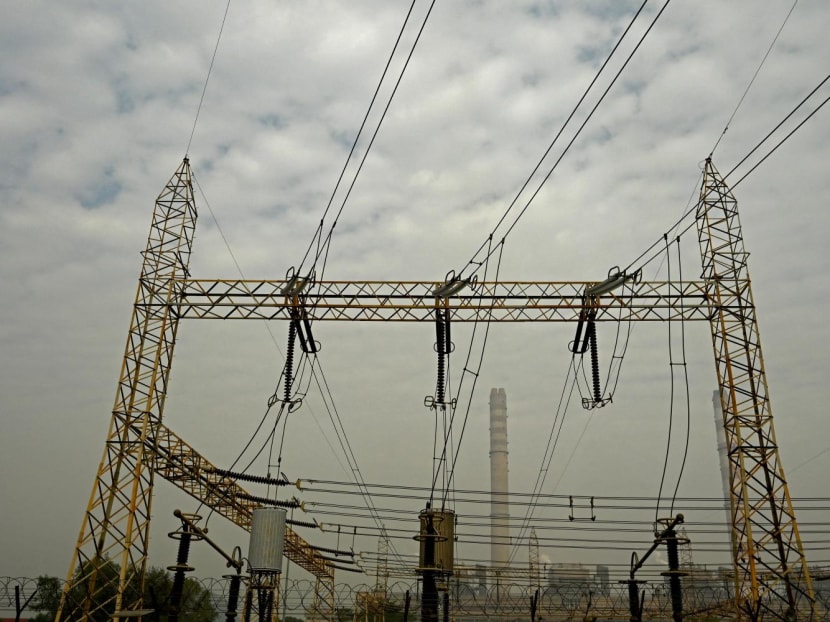 Power lines in India’s Madhya Pradesh state, where an explosion happened at a factory on Feb 6, 2024. Power lines in India’s Madhya Pradesh state, where an explosion happened at a factory on Feb 6, 2024.