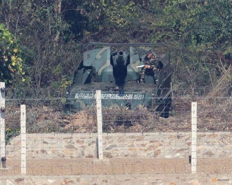 North Korean artillery pointed south stirs concern at border observatory