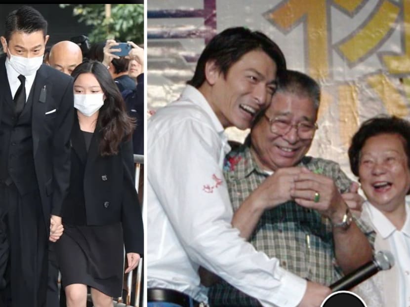 Andy Lau’s wife and daughter cause media frenzy at dad’s wake
