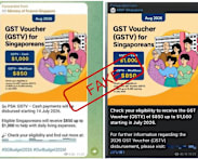 Police warn of scam using fake GST Voucher Telegram messages to hijack accounts