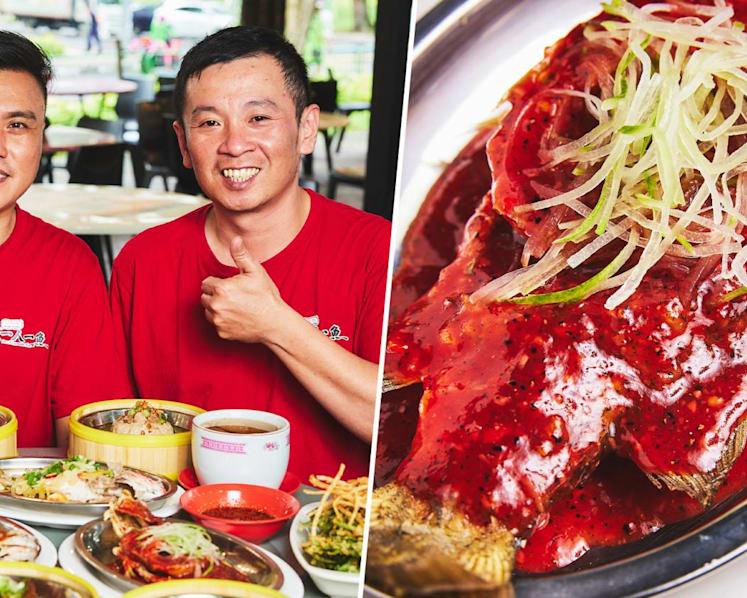  Yummy $10.80 Fried Sea Bass With Dragon Fruit Sauce For Solo Diners At Jurong Hawker Stall 